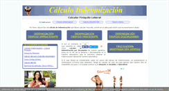 Desktop Screenshot of calculoindemnizacion.com